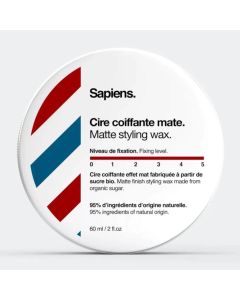 Sapiens Matte styling wax matt juuksevaha, tugev tugi 60 ml